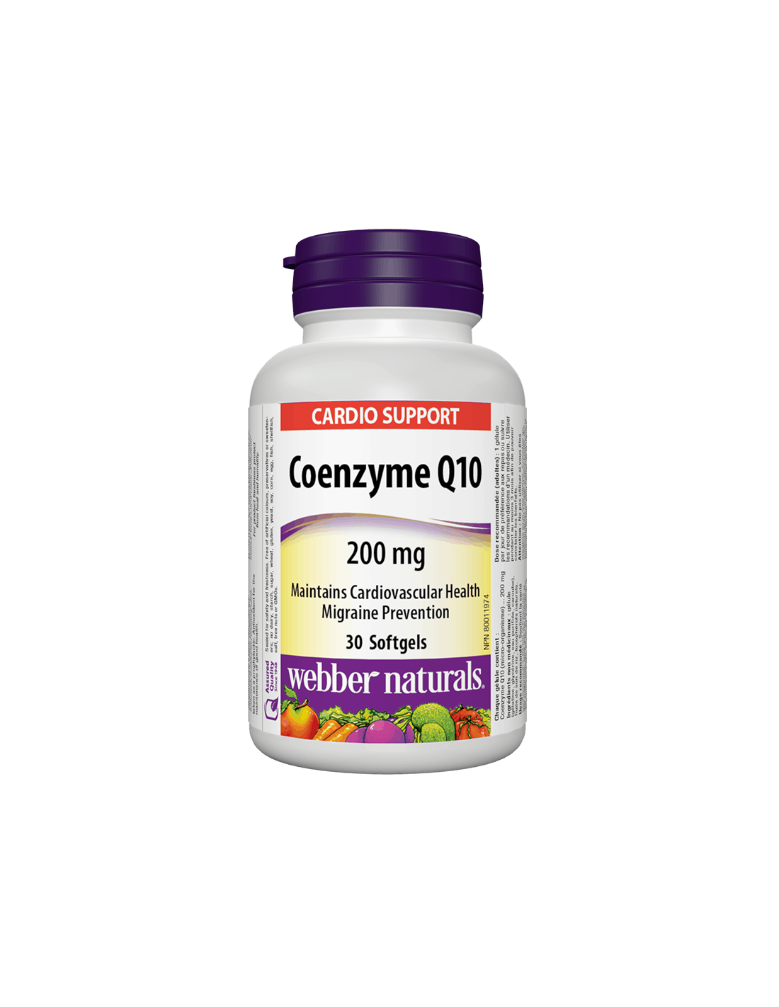 Heart Health and Energy - koencim Q10, 200 mg x 30 kapsule softgela