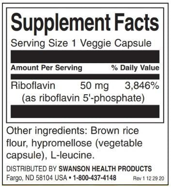 R-5-P riboflavin-5-fosfat 50 mg-60 kapsul