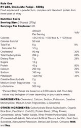 R1 lbs | Visoke kalorije Mass Gainer - 5500 gramov