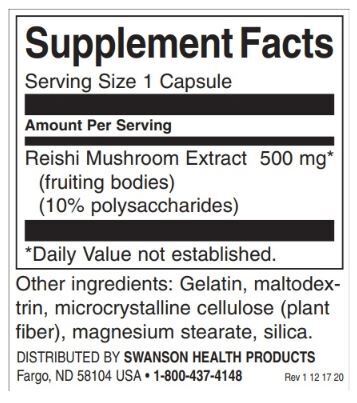 REISHI MUBORSKI EKSTACT 500 mg | Standardizirano - 90 kapsul