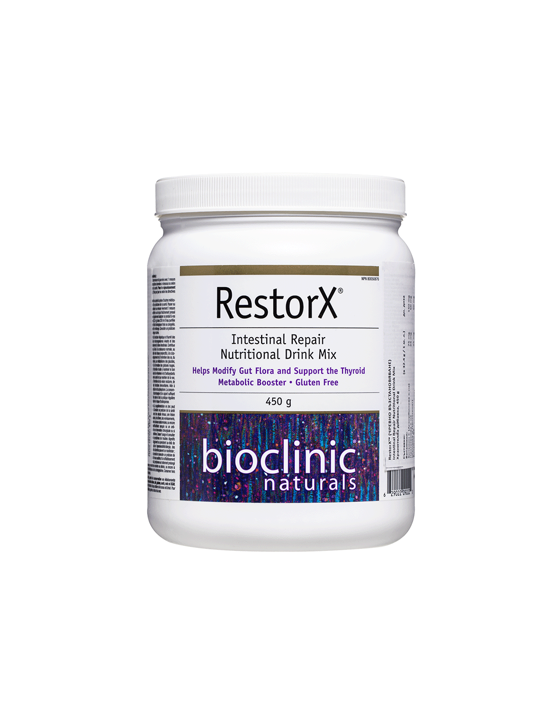 Restorx ™ črevesno popravilo prehranske pijače mešanica x 450 g