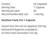 Resveratrol 125 mg - 60 kapsul