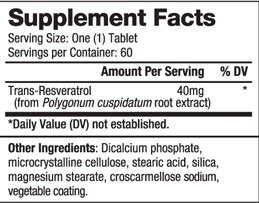 Resveratrol 40 mg / 60 kape