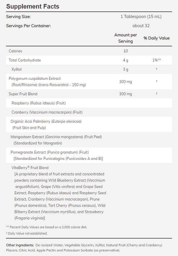 Resveratrol Naravni / tekoči koncentrat - 473 ml
