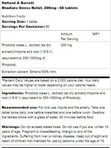 Rhodiola Stres Relief 200 mg - 60 tablet