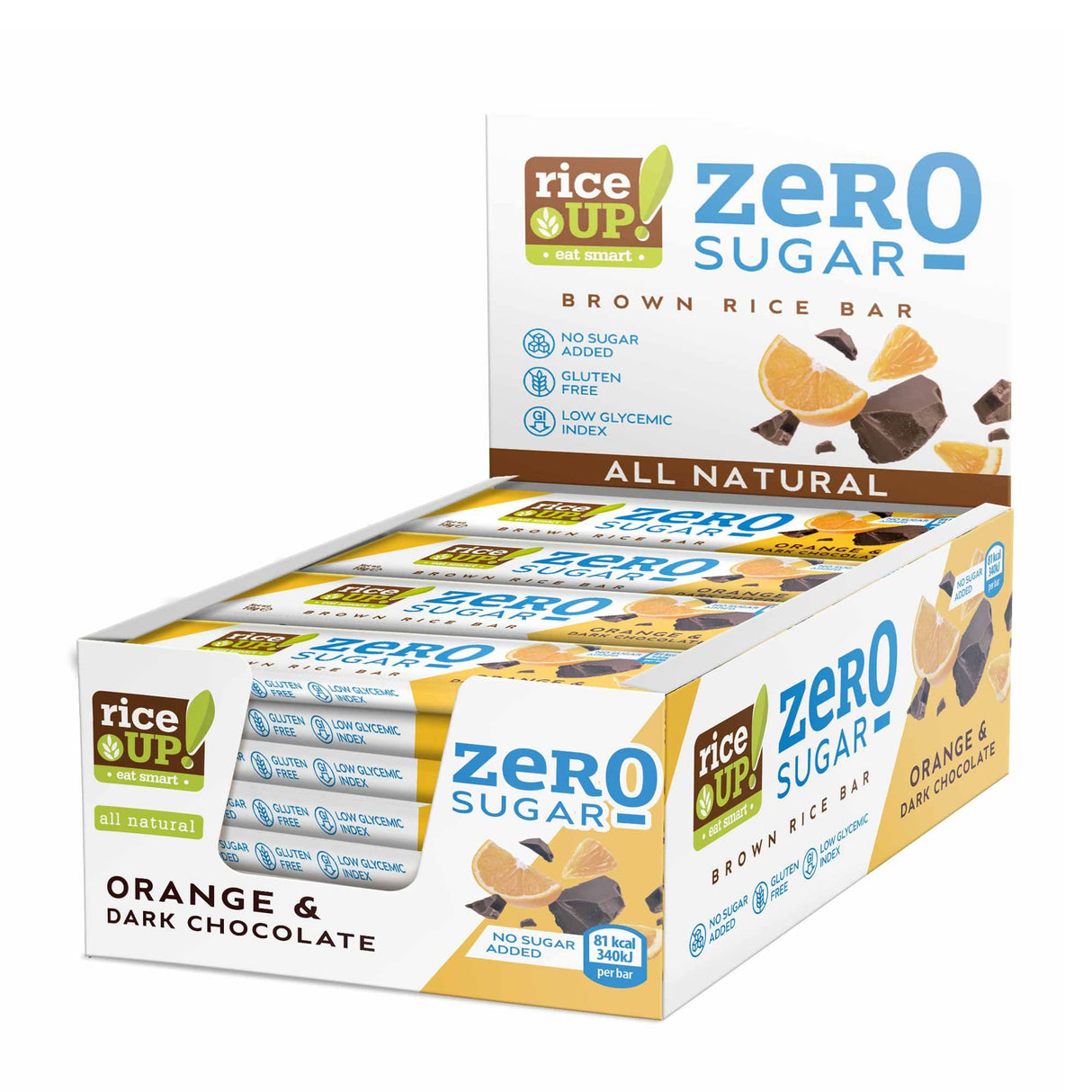 RiceUP! ZERO SUGAR - Rice bar - 20 x 18 g