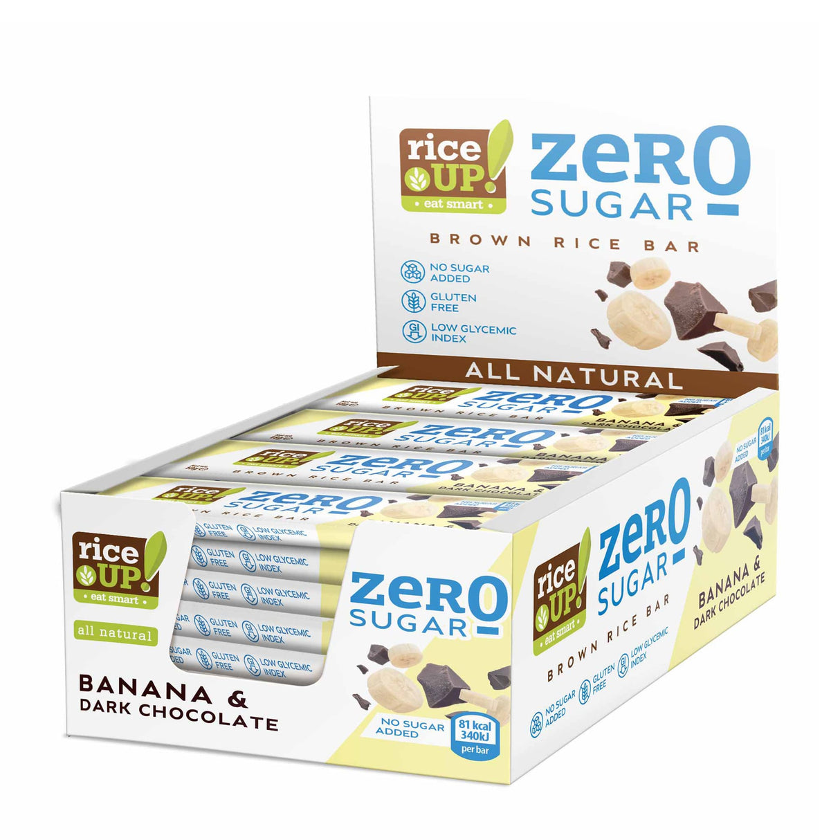RiceUP! ZERO SUGAR - Rice bar - 20 x 18 g