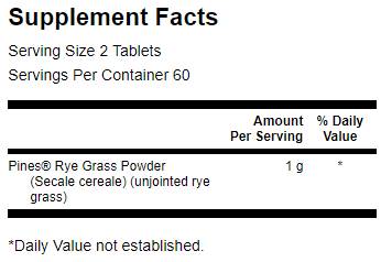 Rye trava 120 tablet
