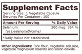 <tc>Pure Nutrition</tc> - SELEN 200 mcg - 100 rastlinskih kapsul