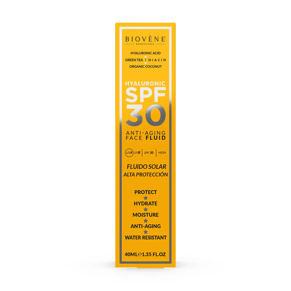 Vlažilna zaščitna krema za obraz SPF 30 z hialuronsko kislino proti staranju - 40 ml