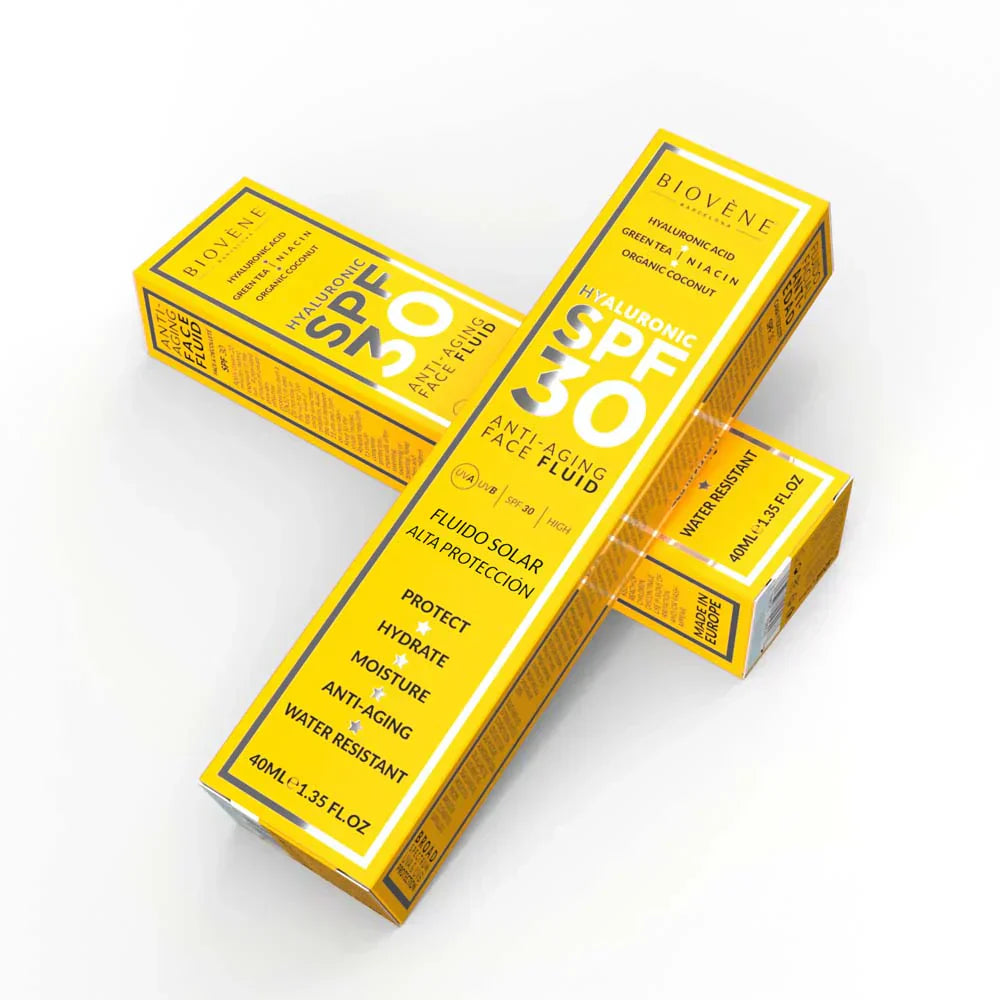 Vlažilna zaščitna krema za obraz SPF 30 z hialuronsko kislino proti staranju - 40 ml