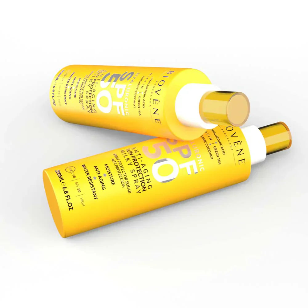 Sončna krema za obraz in telo SPF 50 z hialuronsko kislino proti staranju - 200 ml