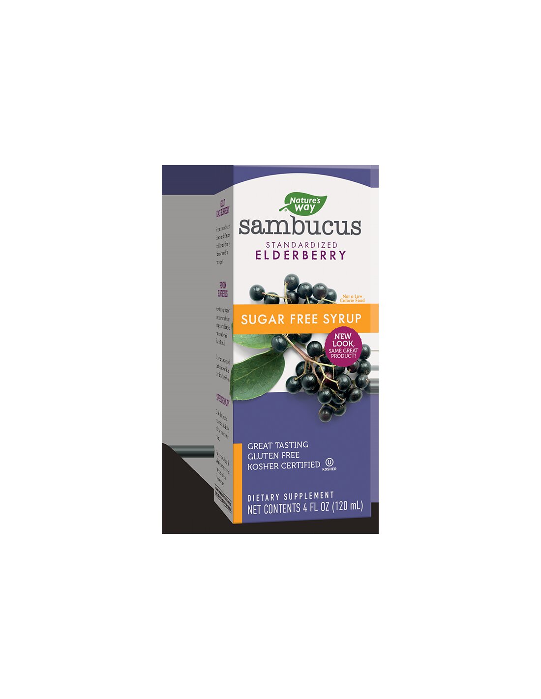 Sambucus brez sladkorja sirup x 120 ml Narava pot