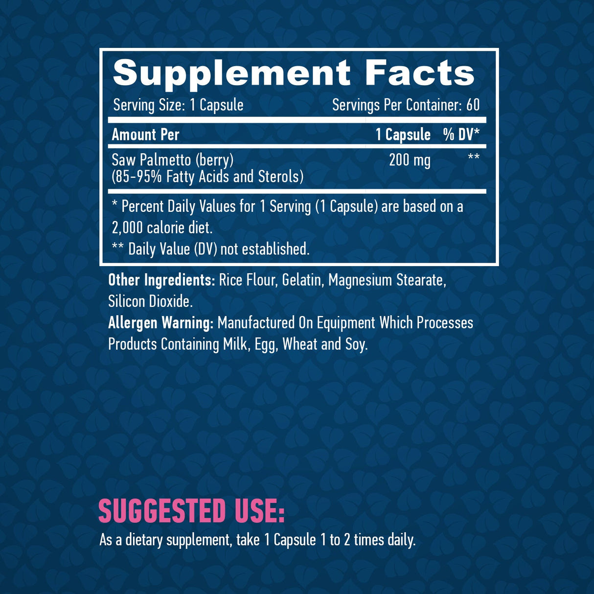 Vihal Palmetto 200mg. / 60 kape.