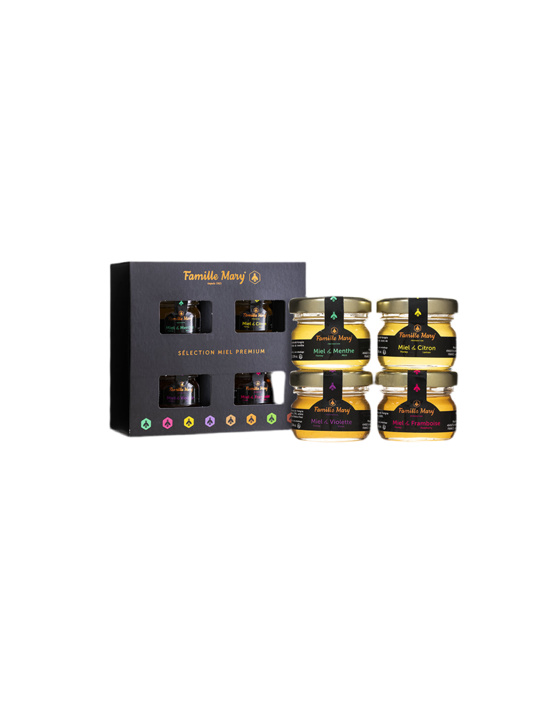 Izbira vrhunskih akacijskih mest z eteričnimi olji - Selection Miel Premium, 4 PCS. x 30 g