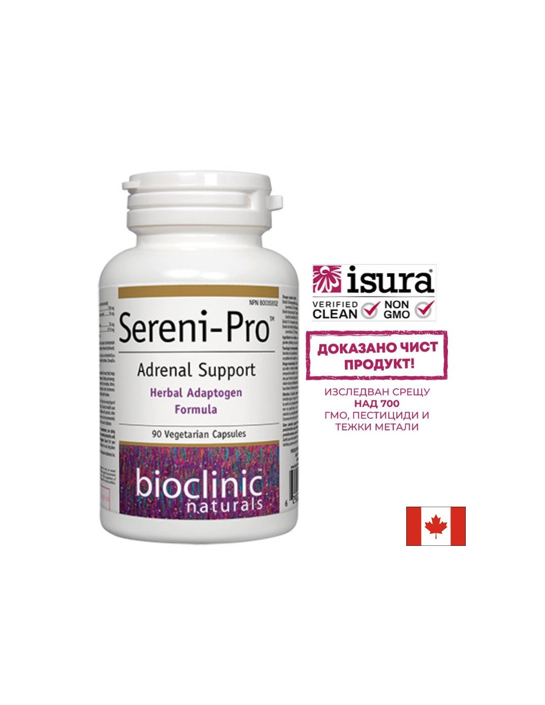Sereni-Pro™ Adrenal Support x 90 kapsul <tc>Natural Factors</tc>