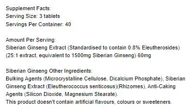 Sibirski ginseng 1500 mg - 120 tablet