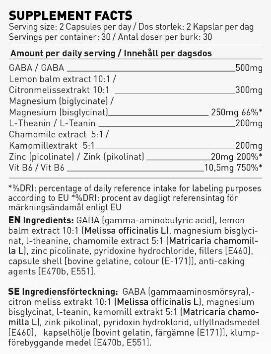 Upočasni | Formula sprostitve in antistrere - 90 kapsul