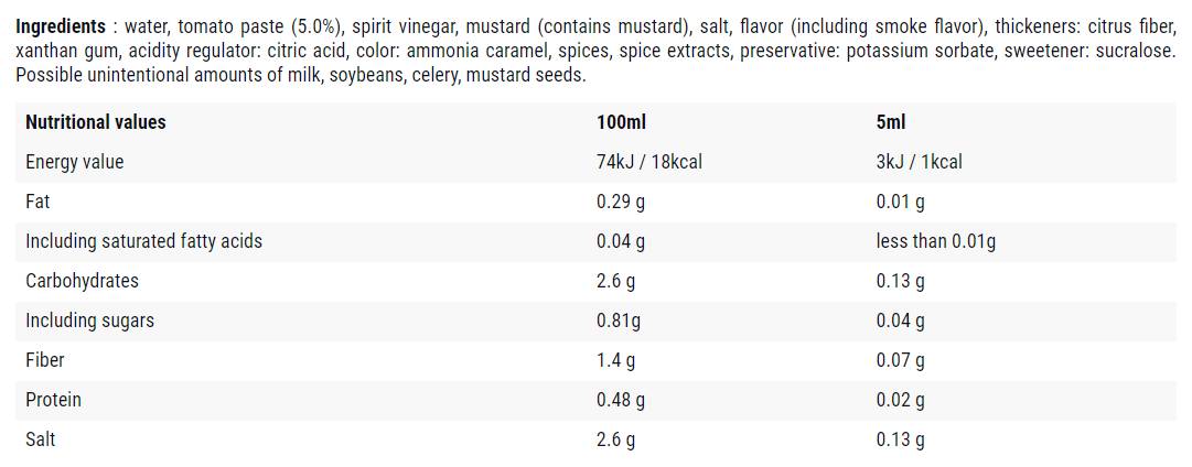Dimna BBQ / 0 kalorična omaka - 500 ml
