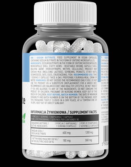 Natrijev butirat 600 mg 90 kapsul