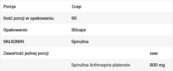 Spirulina 800 mg - 90 kapsul