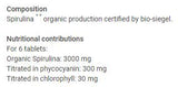 Spirulina | Veganska biološka vrednost 500 mg - 100 tablet