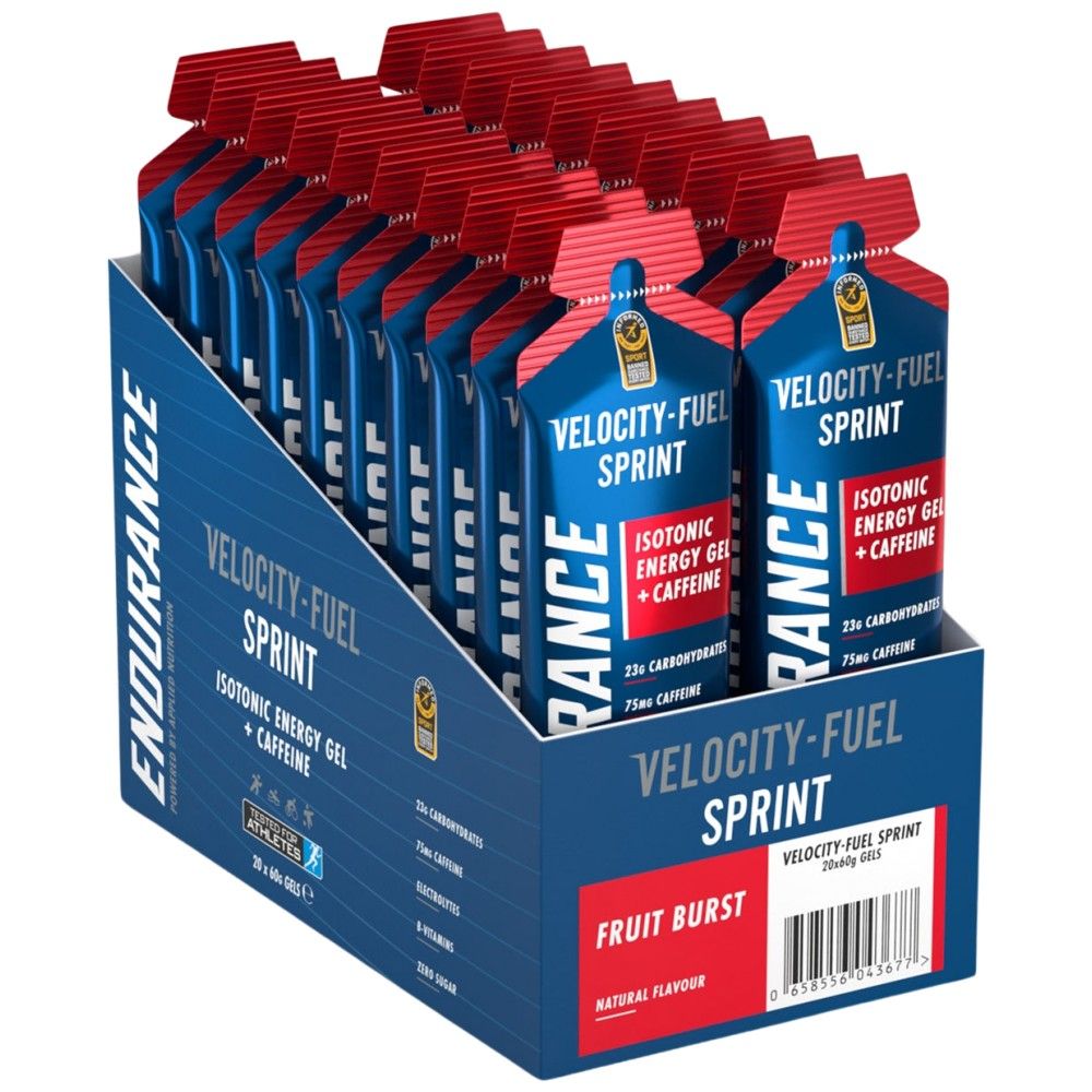 Endurance Sprint Isotonic Energy Gel + kofein - 20 x 60 gramov