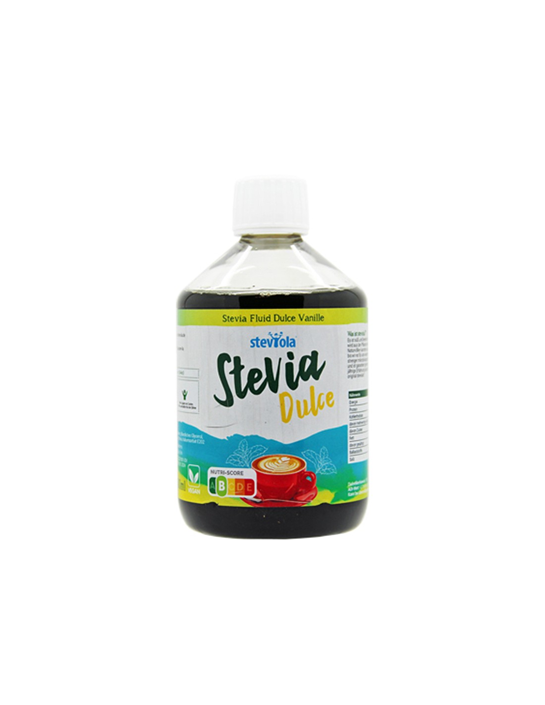 Tekočina Stevia, z aromo Dulce de Leche in Vanilla Steviola®, 500 ml