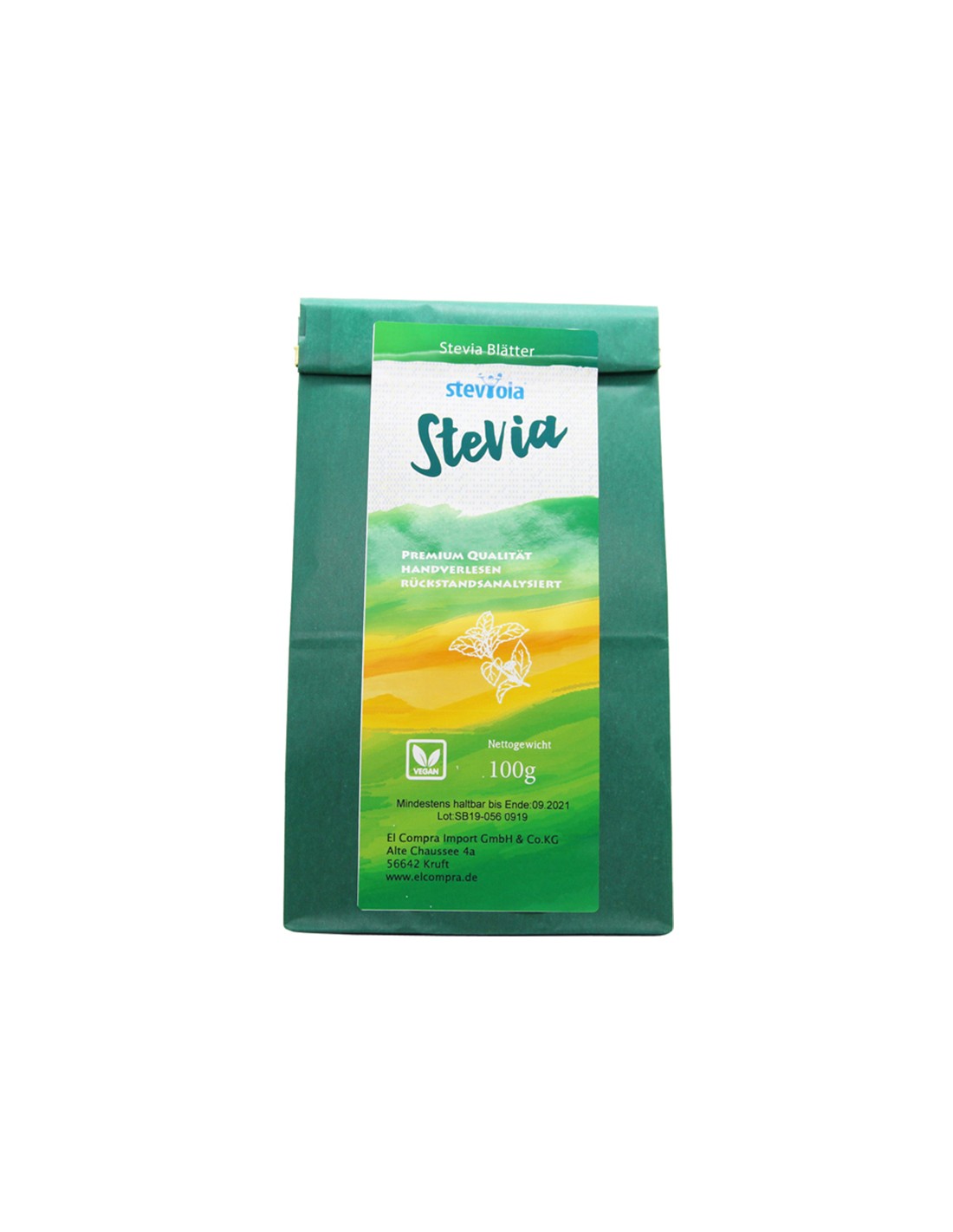 Steviola® Stevia - Stevia (suhi listi), 100 g el comla