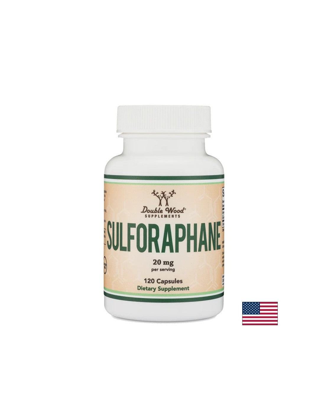 Antioksidant - Sulforafan, 20 mg x 120 <tc>Double Wood</tc> kapsule