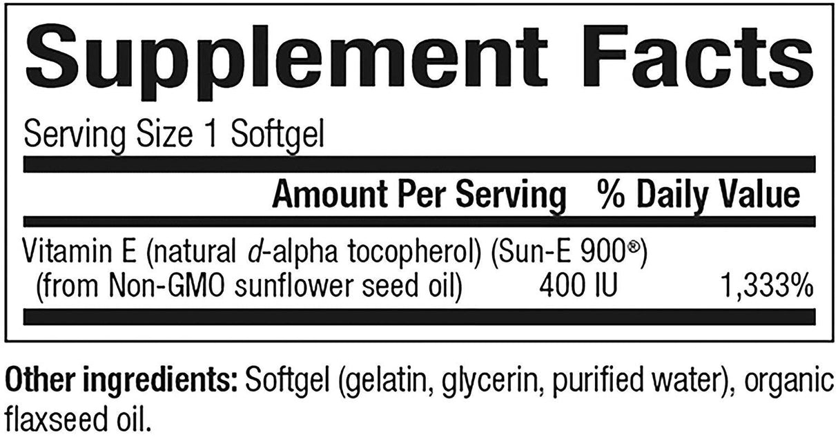 Sončnični vitamin E 400 iu 90 gel kapsul