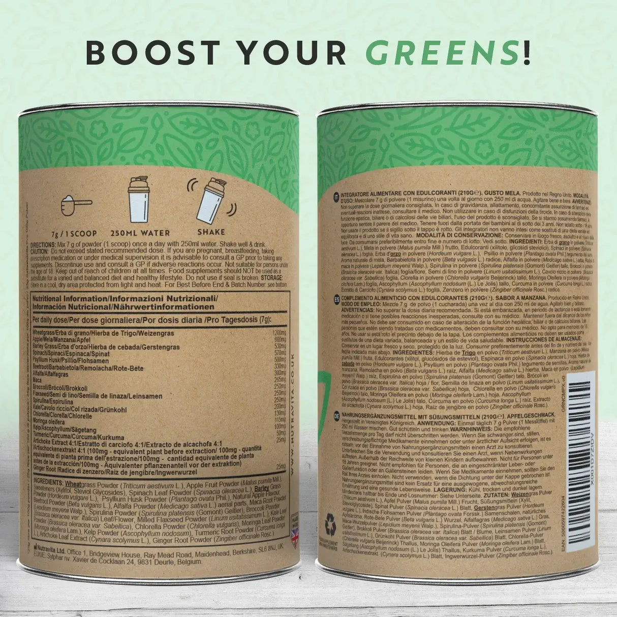 Super Greens kompleks (18 aktivnih sestavin) 200 g <tc>Nutravita</tc>