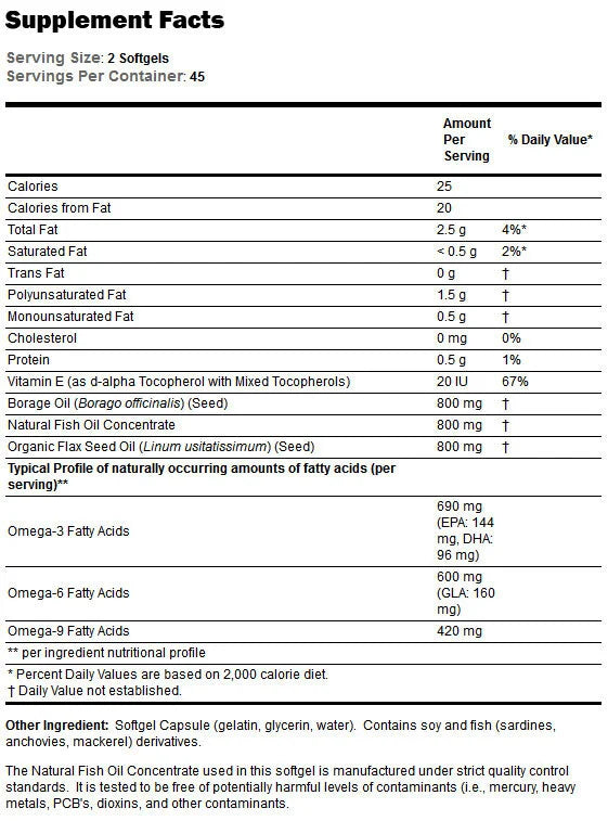 Super Omega 3-6-9 1200 mg-90 gel kapsul