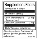 Sinergistično zdravje oči lutein in zeaksantin 22 mg - 60 gel kapsul