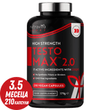 TESTOMAX™ 2.0 /210 kapsul, 105 dni/ z Ashwagandho KSM 66®, CoQ10 in korenino Maca <tc>Nutravita</tc>