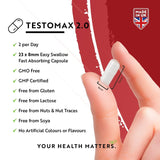 TESTOMAX™ 2.0 /210 kapsul, 105 dni/ z Ashwagandho KSM 66®, CoQ10 in korenino Maca <tc>Nutravita</tc>