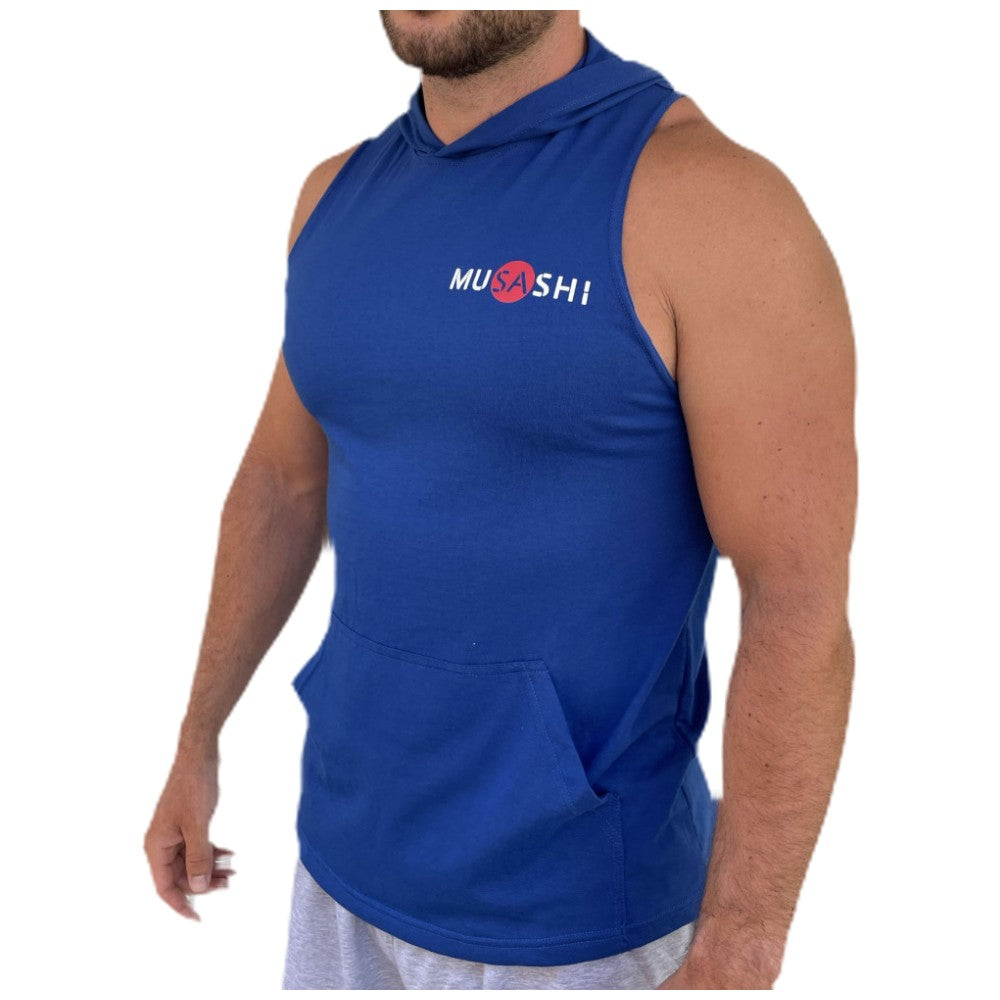 Tank top s kapuco - modra
