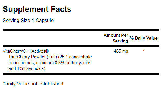 Tart Cherry 465 mg - 60 kapsul