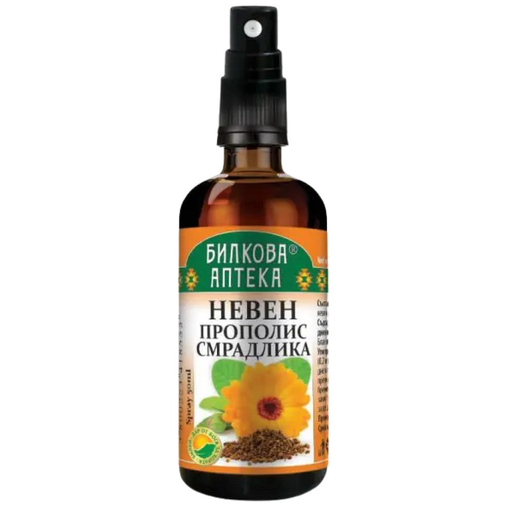 Razpršilec grla s kalendula sumac in propolis - 50 ml