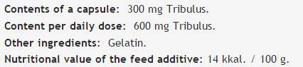 Tribulus Terrestris Extract 300 mg - 60 kapsul