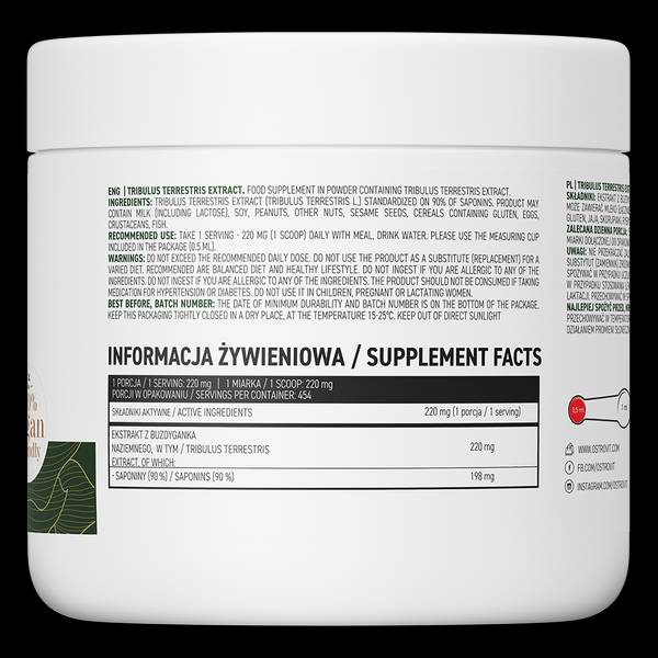 Tribulus Terrestris Extract 90% | Prah 100 gramov