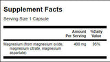 Trojni magnezijev kompleks 400 mg - 300 kapsul