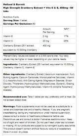 Trojna moč brusničnega koncentrata 400 mg - 60 tablet