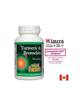 Kurkuma in bromelain - Kurkuma in bromelain, 90 kapsul <tc>Natural Factors</tc>