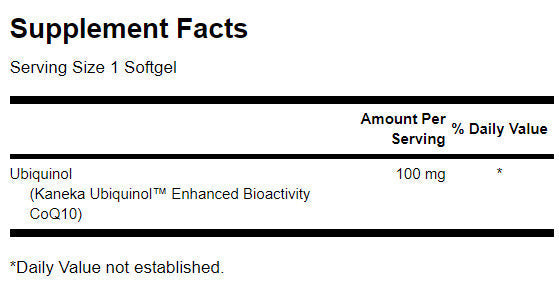 Ubikinol Enhacted Bioactivity CoQ10 100 mg - 60 gel kapsul