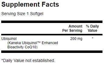Ubiquinol - največja trdnost 30 gel kapsul