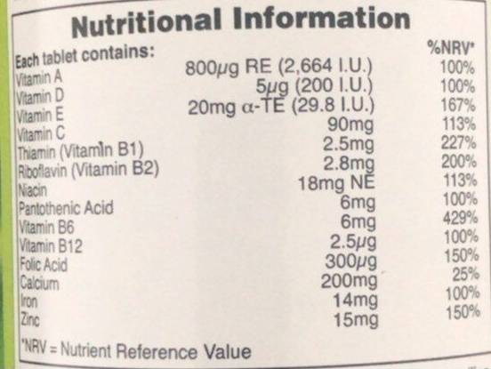 Veganski multivitamin in mineral - 60 tablet