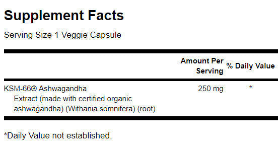 Ultimate ashwagandha 250 mg / ksm -66 - 60 kapsul