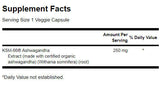 Ultimate ashwagandha 250 mg / ksm -66 - 60 kapsul