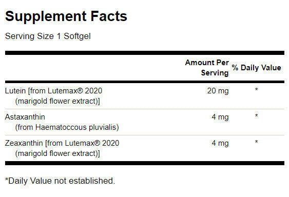 Končni očesni antioksidant 28 mg - 30 softgelov